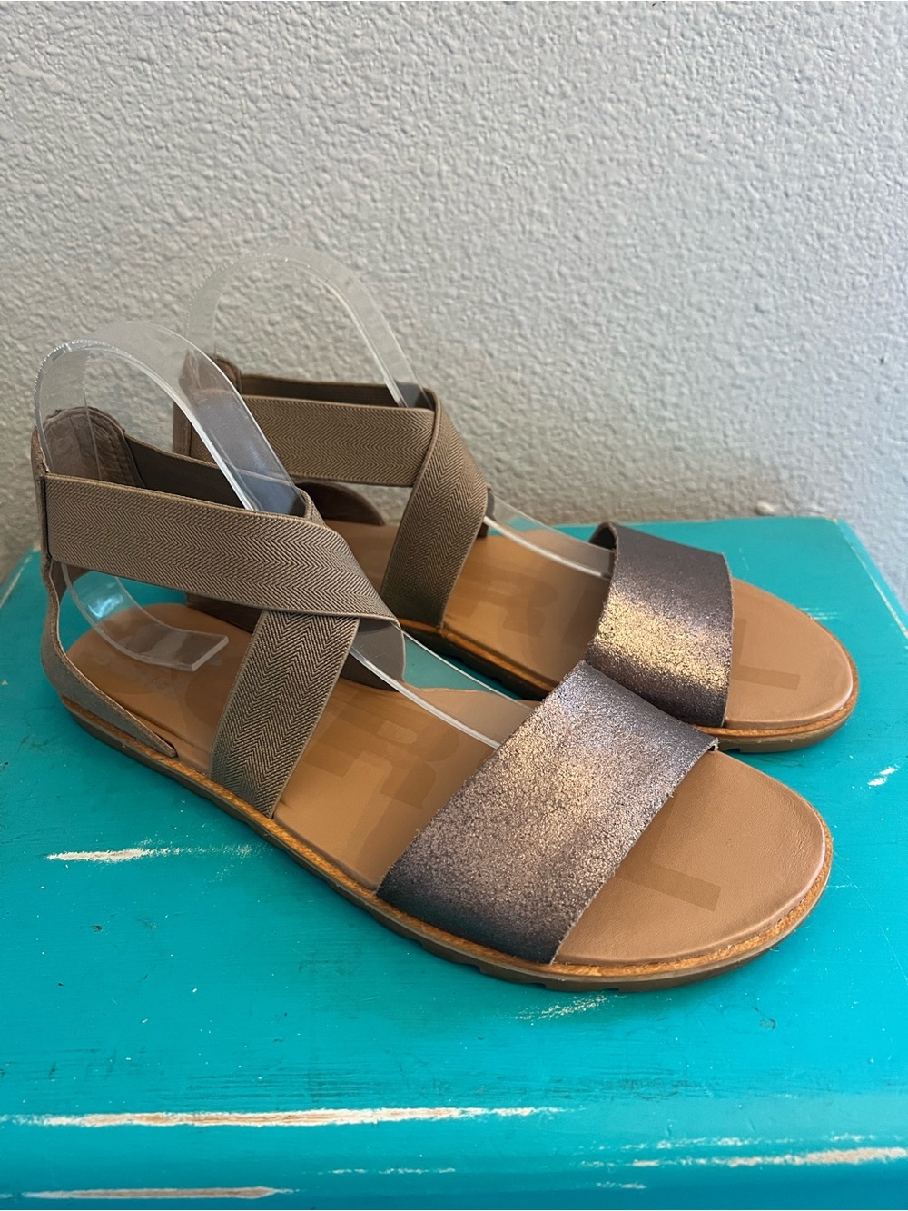 Sorel Ella II Ash Sandals Size 10 - Picture 2 of 8